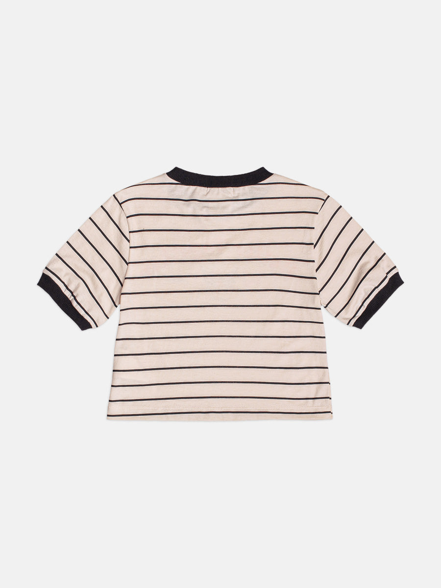 Blusa Infantil Momi Inverno Bege Listrada Hello Kitty