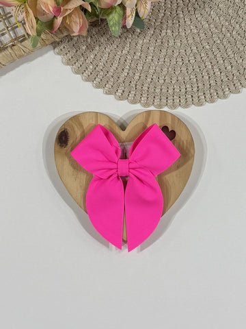 Laço Infantil Siri Kids Bia Euforia Rosa Neon
