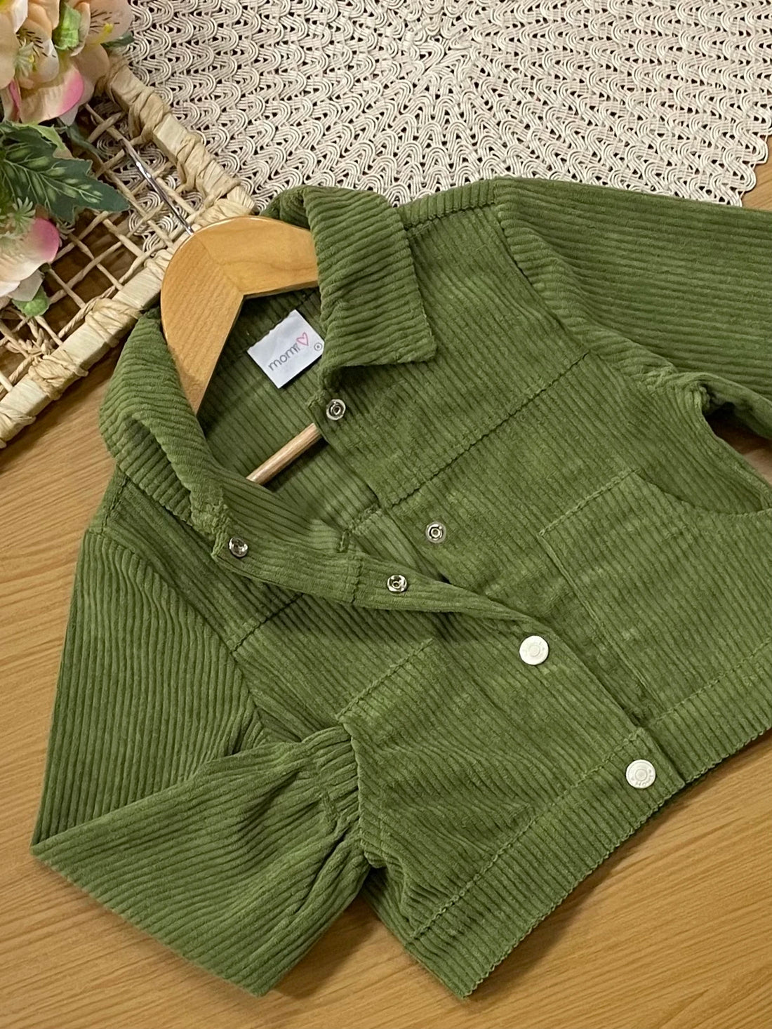 Jaqueta Infantil Momi Inverno Verde Veludo