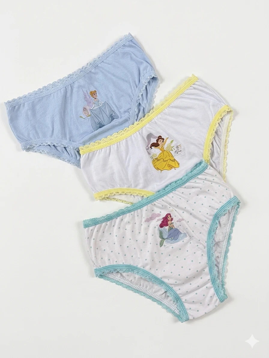 Kit Calcinha Infantil Lupo Princesas Disney