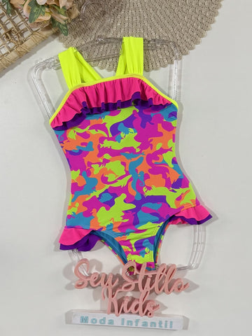 Maiô Infantil Siri Kids Leticia Oceano 40223