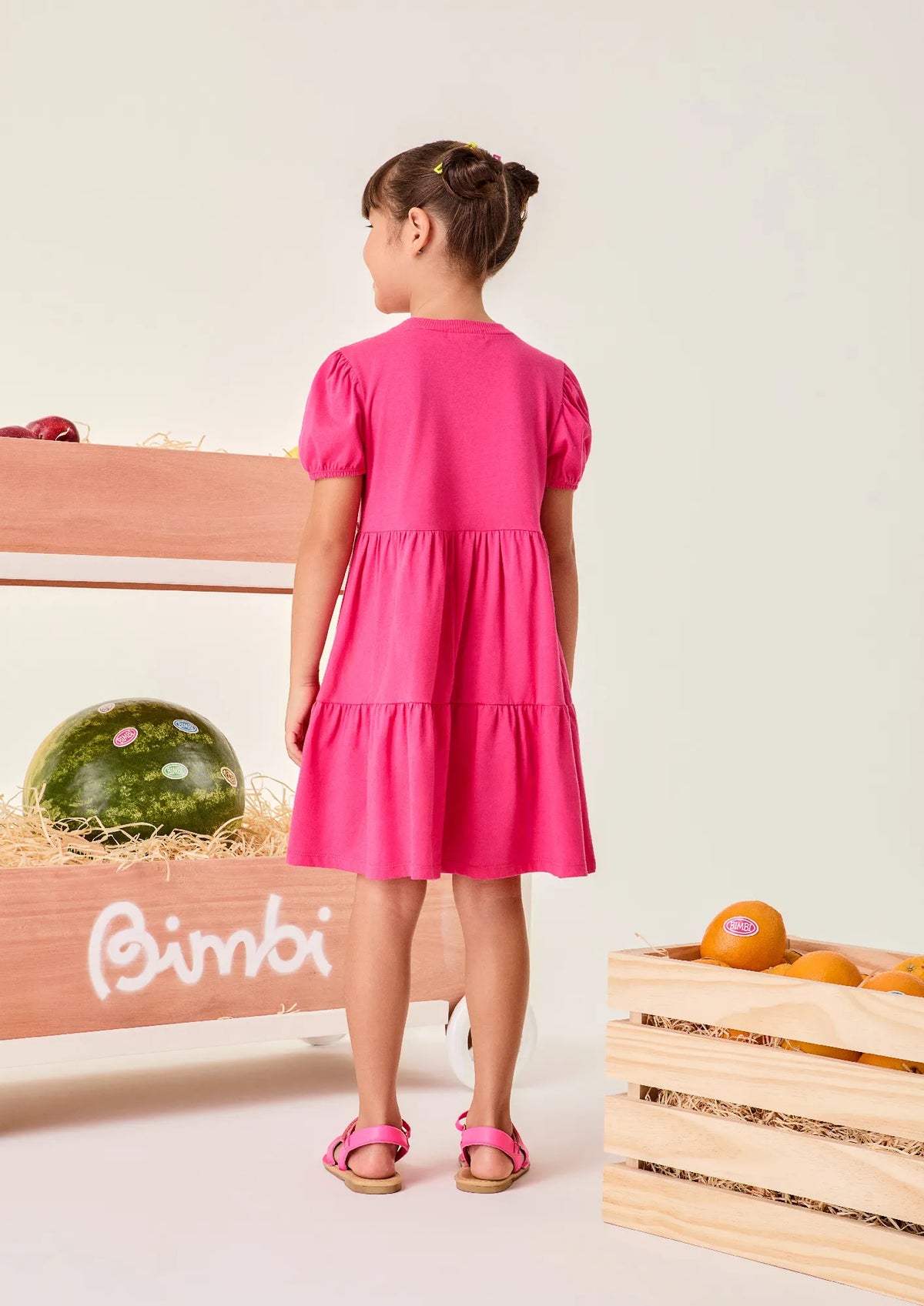 Vestido Infantil Bimbi Rosa
