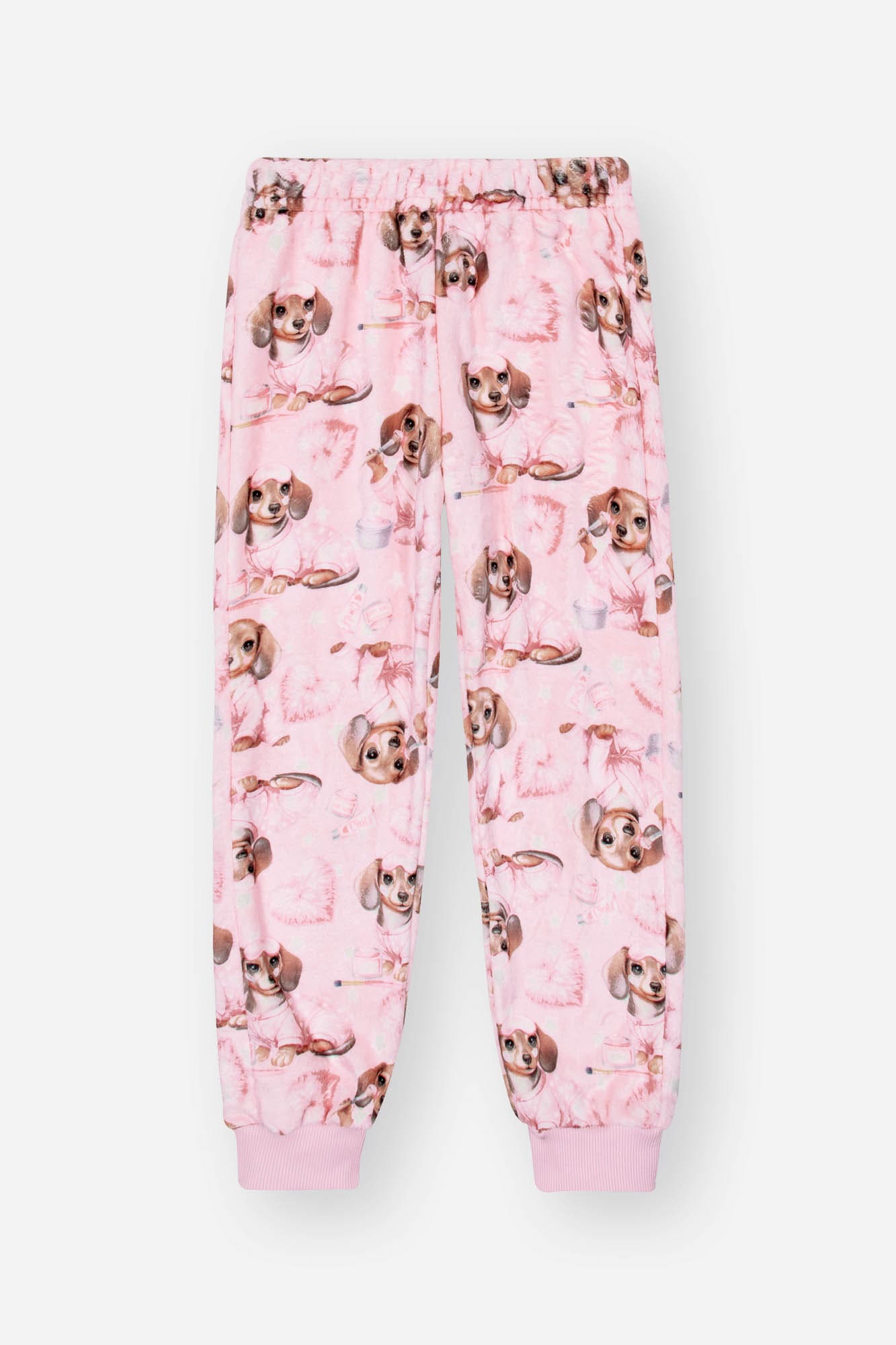Pijama Infantil Cinti Inverno Calça e Blusa Fleece Cachorrinho