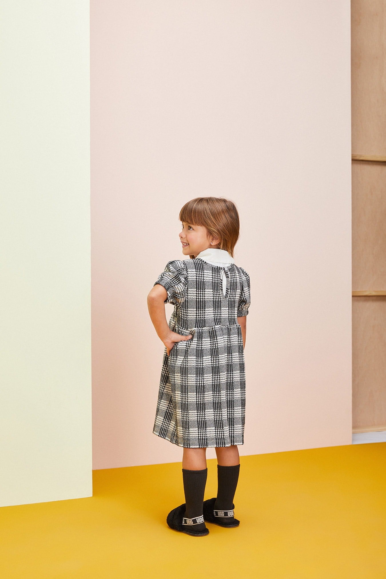 Vestido Infantil Momi Inverno Xadrez