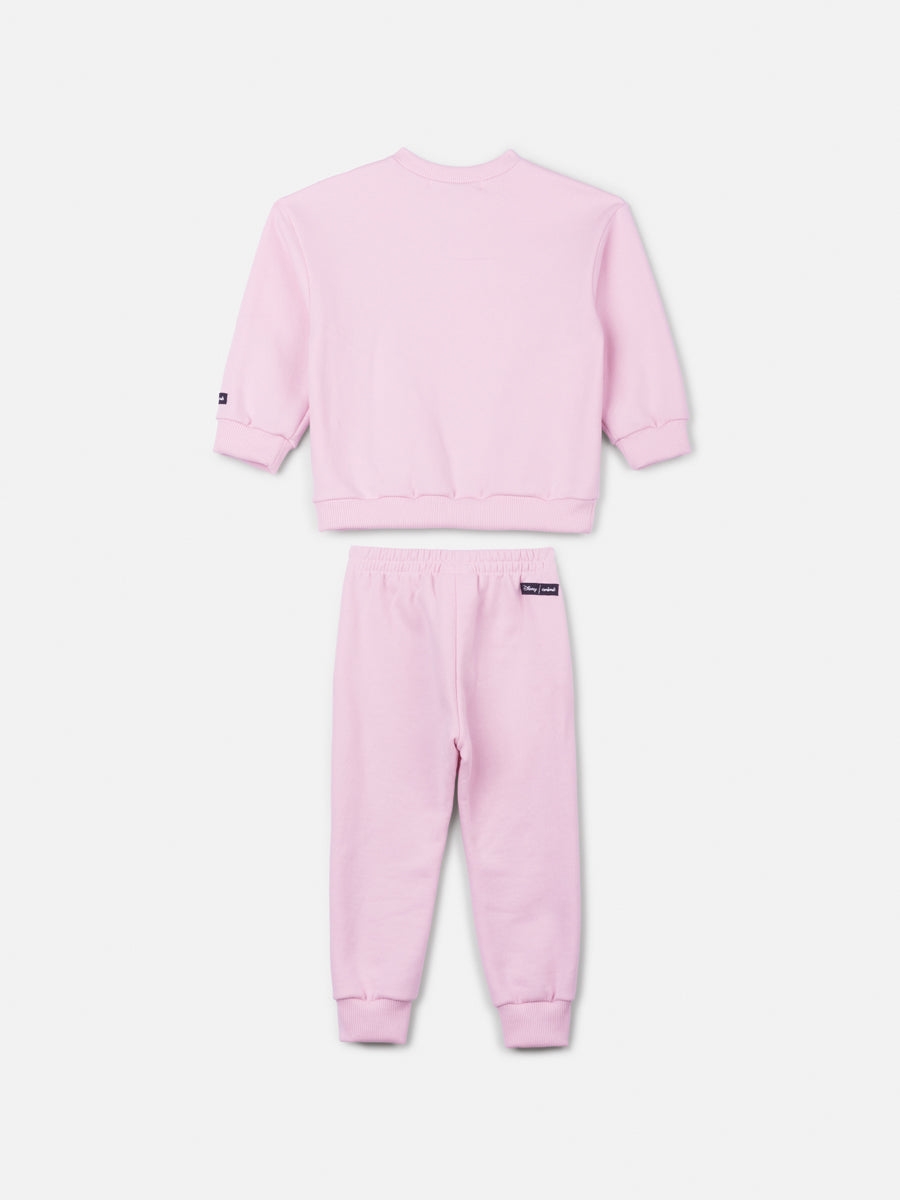 Conjunto Infantil Animê Inverno com Calça e Casaco Rosa Minnie Disney