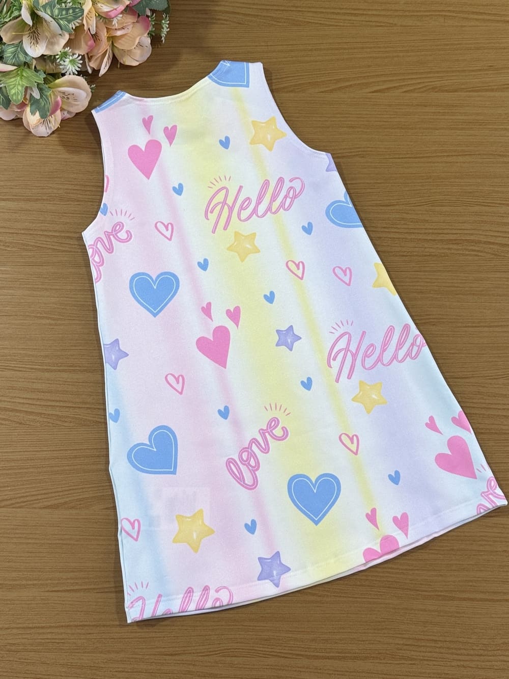 Vestido Infantil Cinti Verão Arco-íris