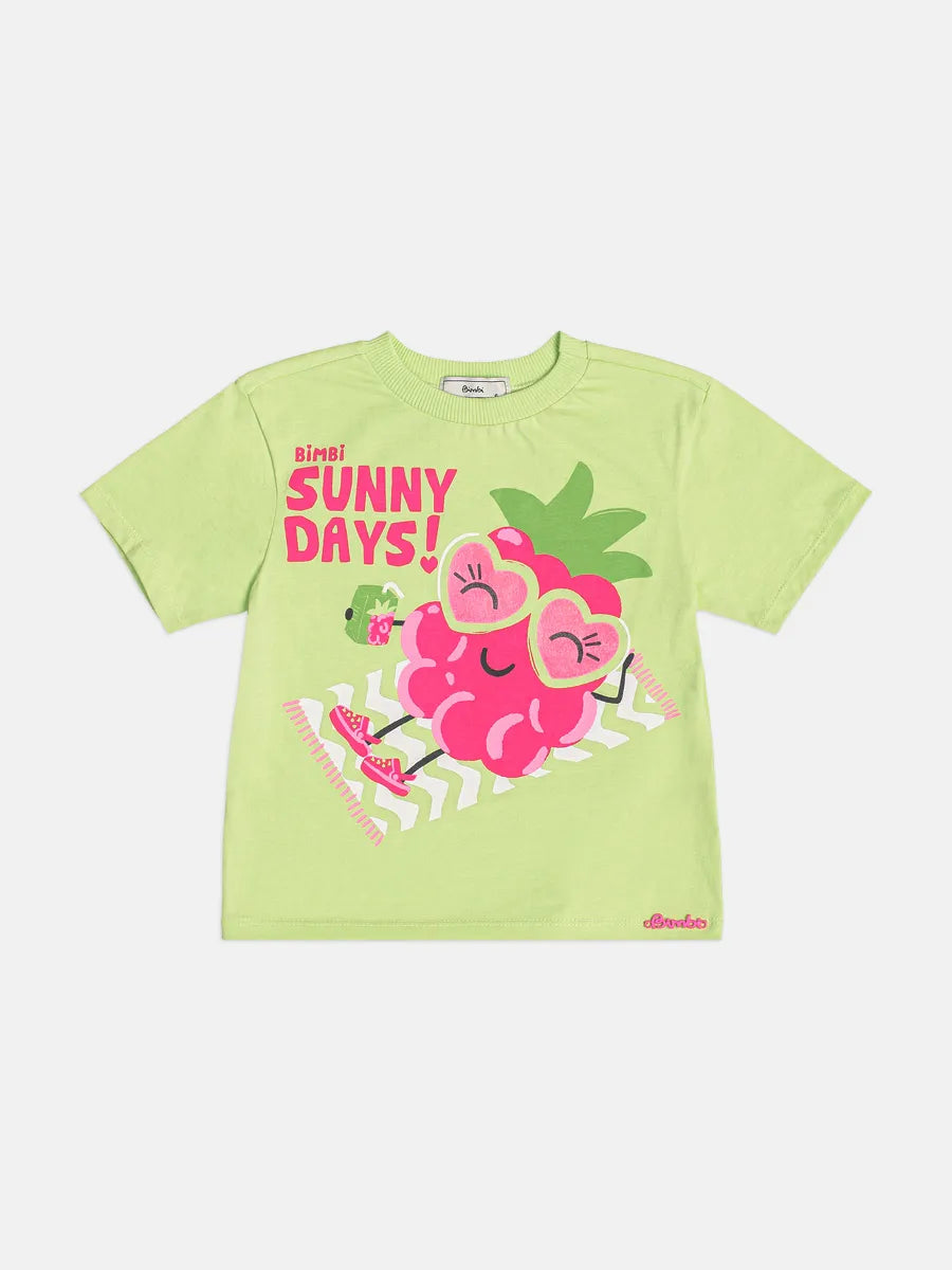 Blusa Infantil Menina Bimbi Verde Sunny Days