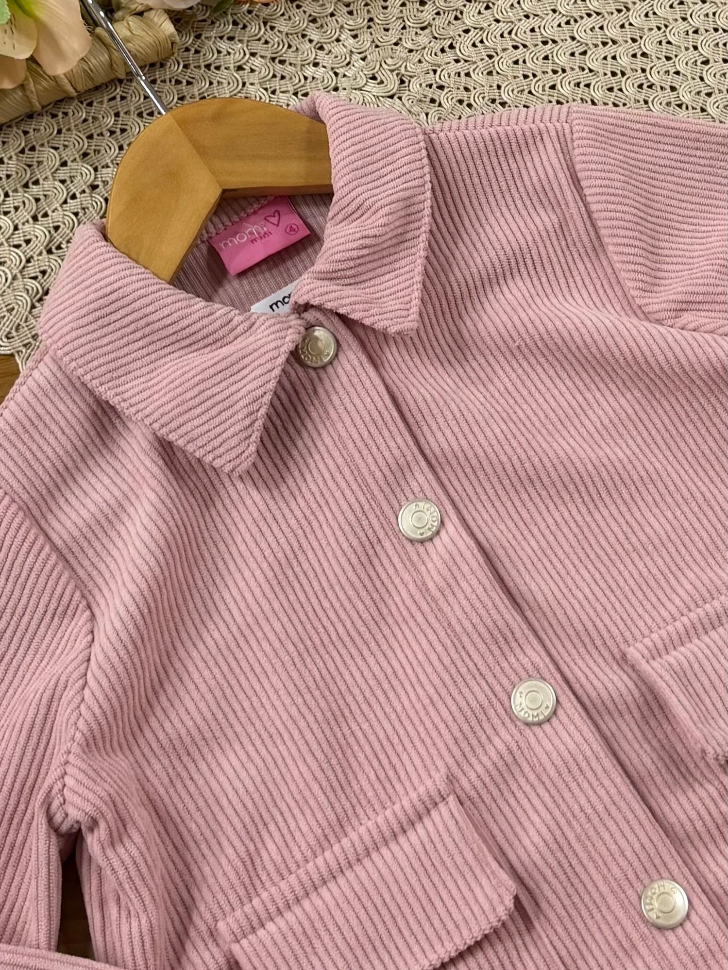 Jaqueta Infantil Momi Inverno Rosa