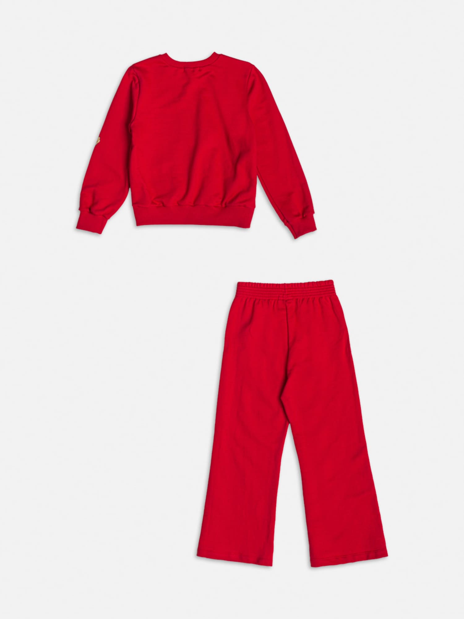 Conjunto Infantil Momi Inverno com Calça e Casaco Vermelho Ursinhos Fashion