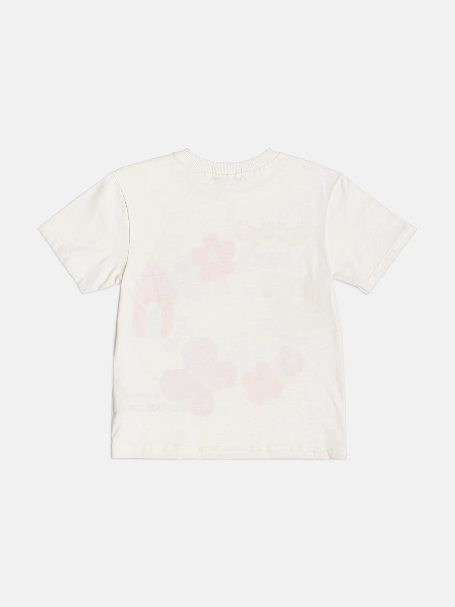 Blusa Infantil Menina Bimbi Branca Borboletinha Floral