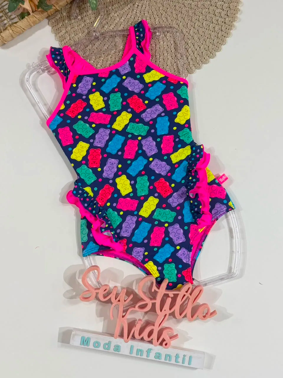 Maiô Infantil Siri Kids Azul Marinho Larissa Gummy 43169