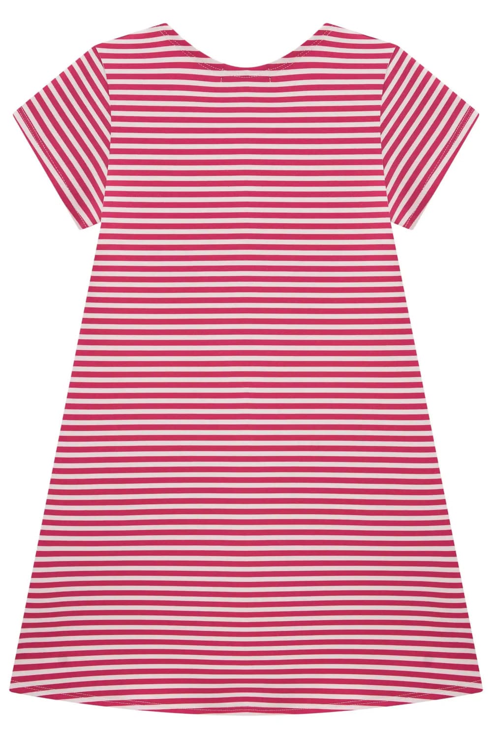Vestido Infantil Kukie Verão Branco e Rosa Ursinhos