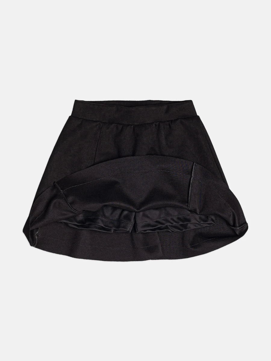 Conjunto Infantil Momi Inverno com Saia Preta e Blusa Manga Curta Rodeio
