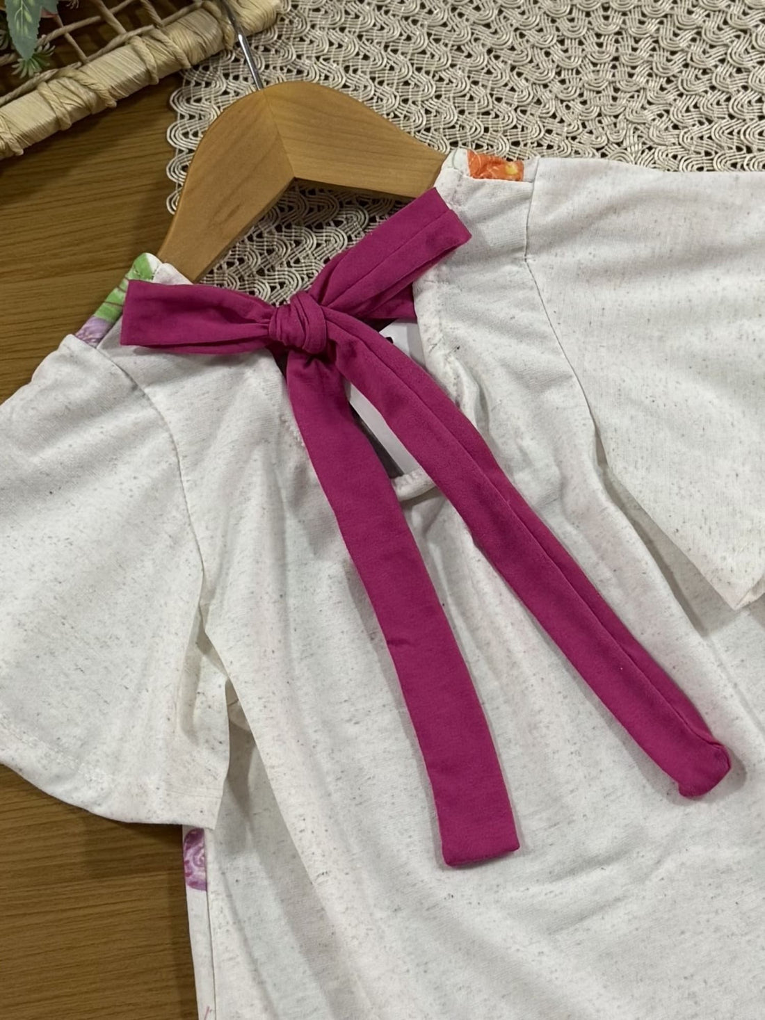 Vestido Infantil Kukiê Off White Borboletas