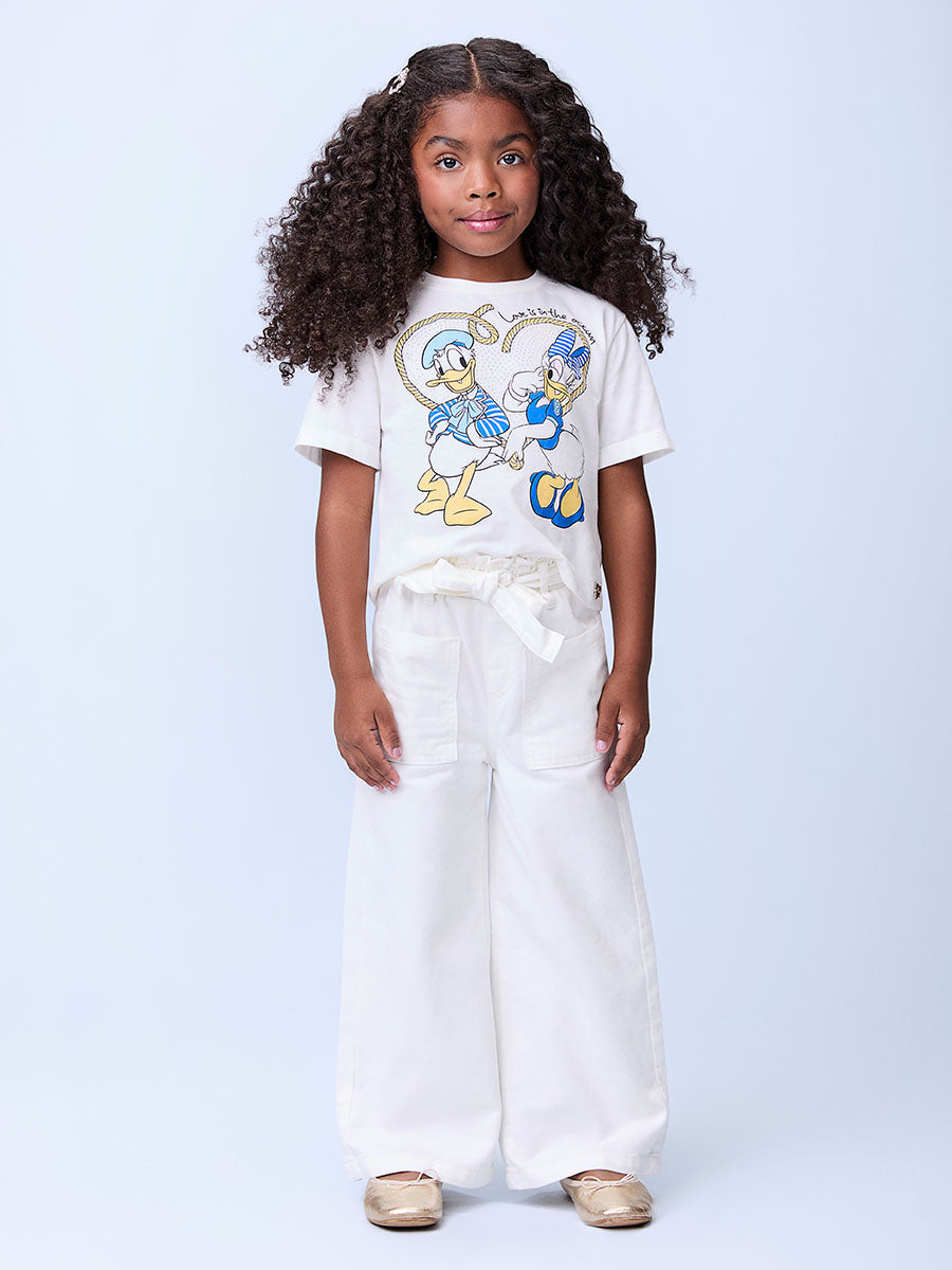 Blusa Infantil Momi Verão Pato Donald e Margarida Disney