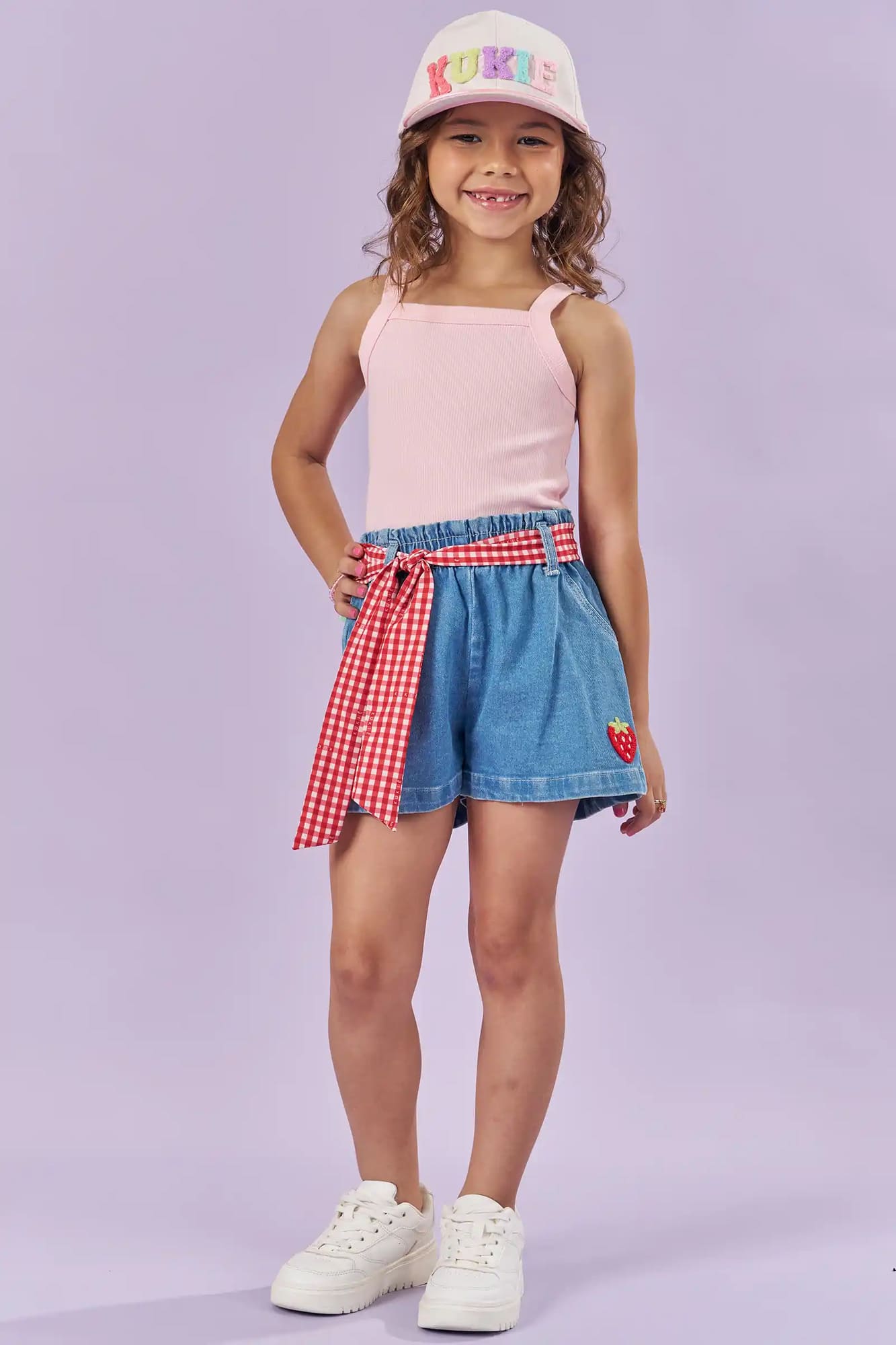 Boné Infantil Kukie Verão Bege Fashion