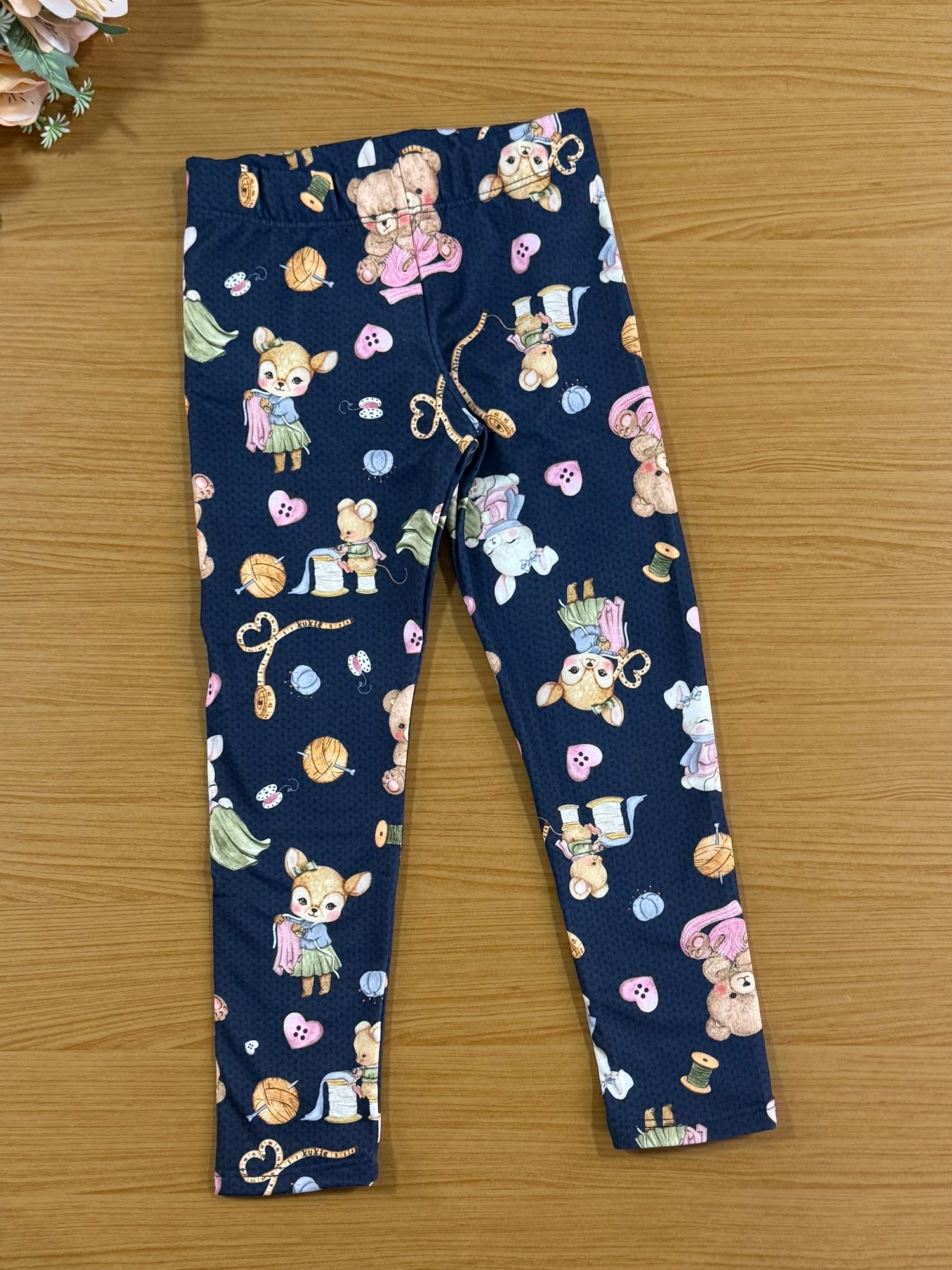 Conjunto Infantil Kukie Inverno Calça Legging e Moletom Flanelado Rena