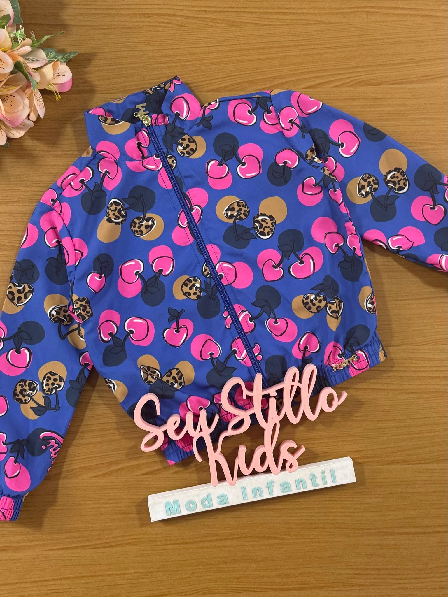 Jaqueta Infantil Momi Inverno Corta Vento Cereja
