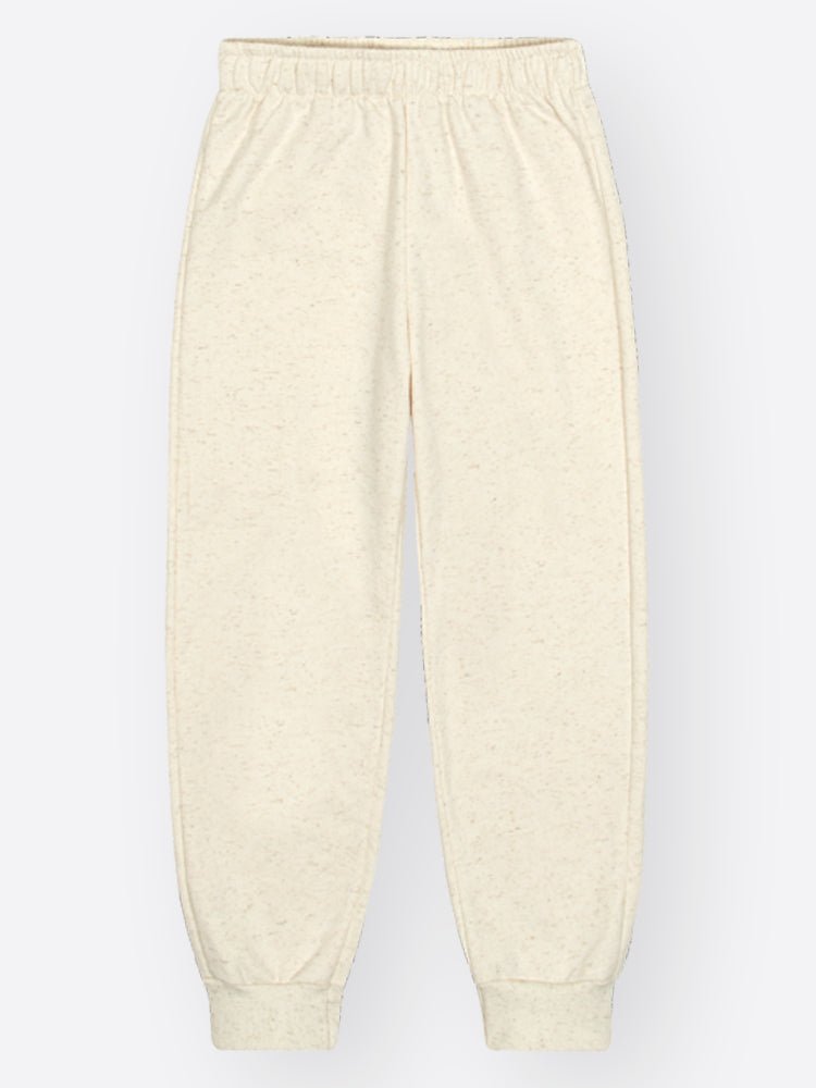 Conjunto Infantil Cinti Inverno com Calça e Moletom Flanelado Off White Ursinha Boiadeira