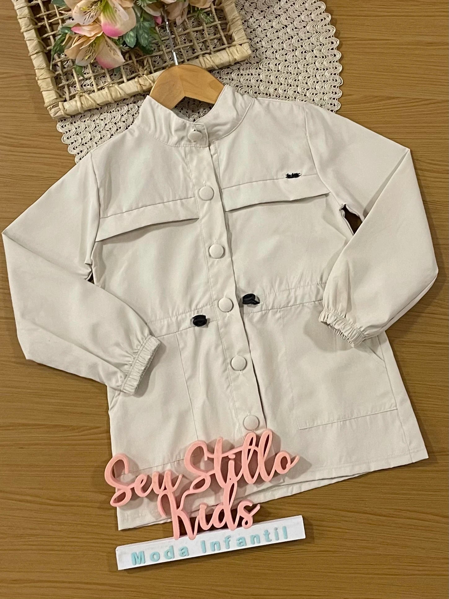 Jaqueta Infantil Kukiê Inverno Bege