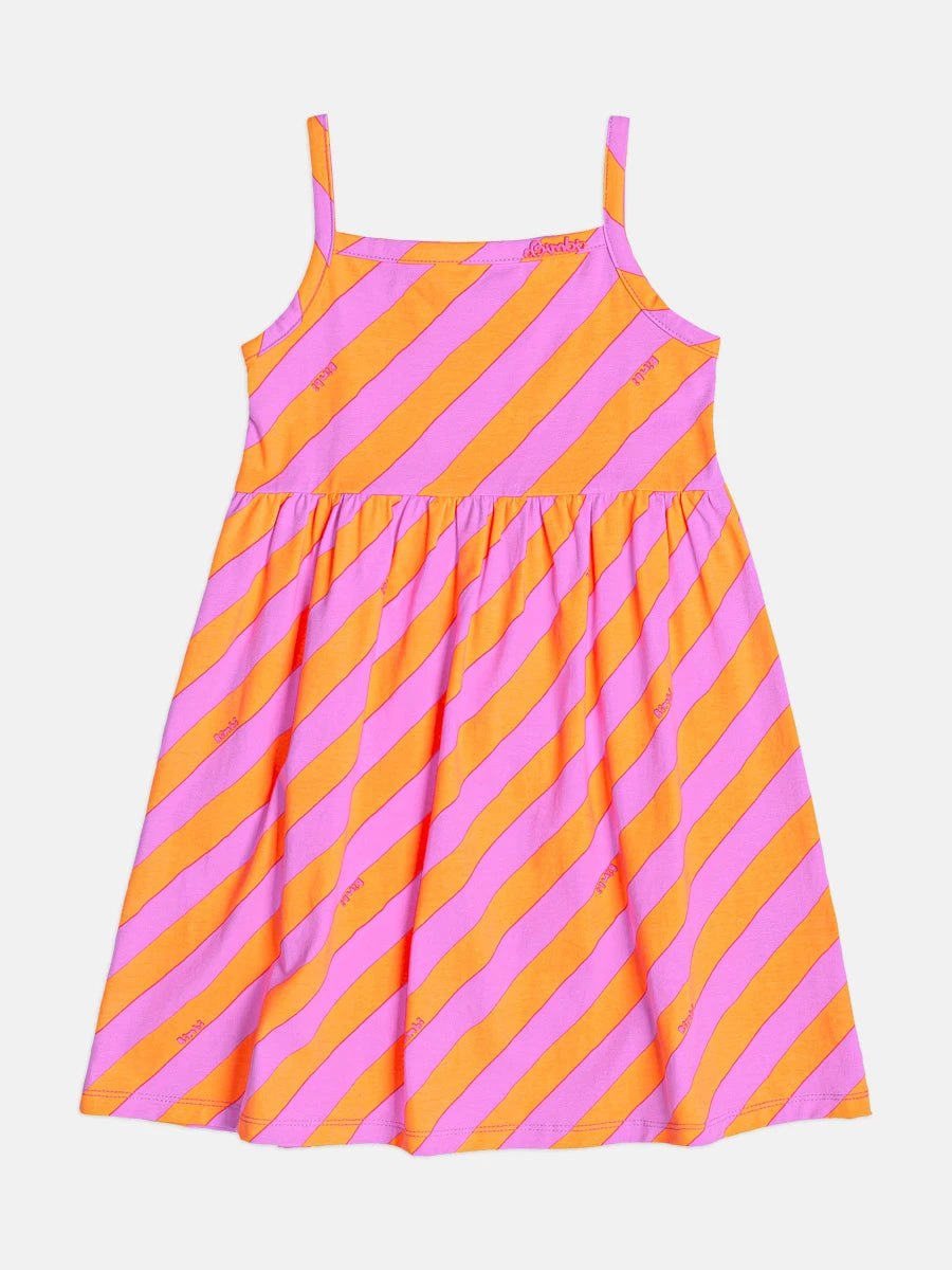 Vestido Infantil Bimbi Listrado Colorido