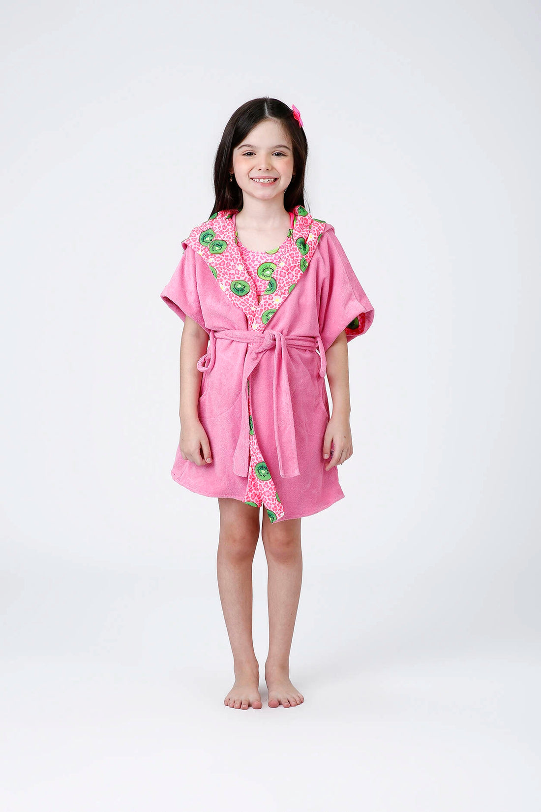 Roupão Infantil Siri Kids Rosa Isabele Kiwi 43059