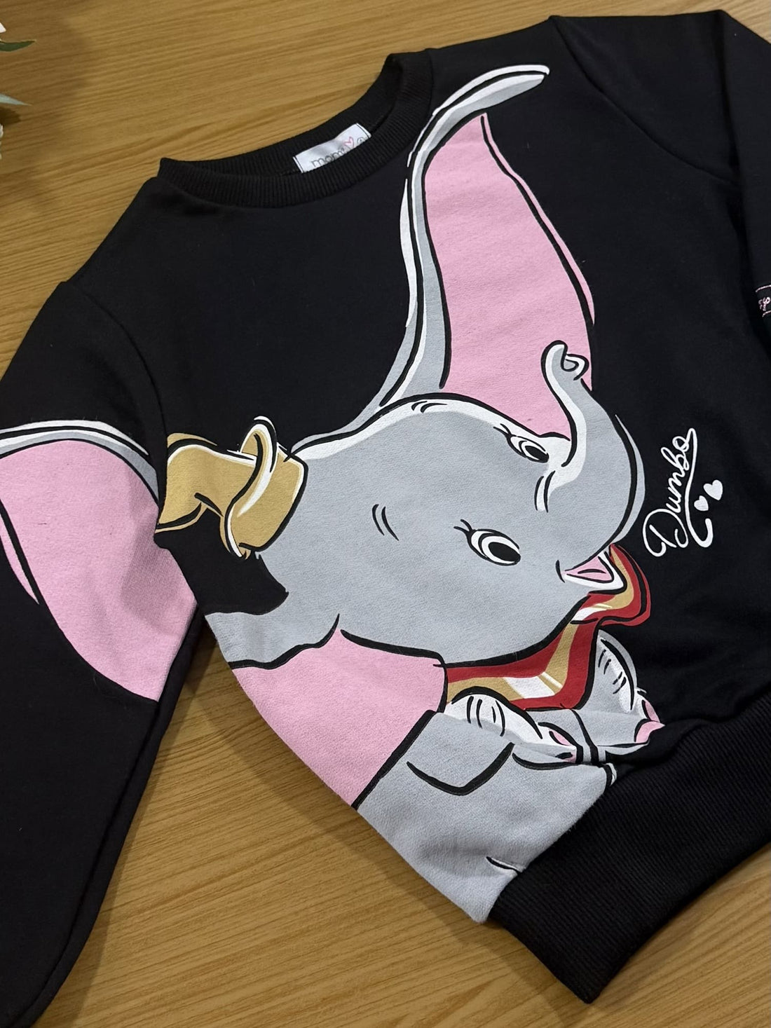 Casaco Infantil Momi Inverno Preto Dumbo Disney
