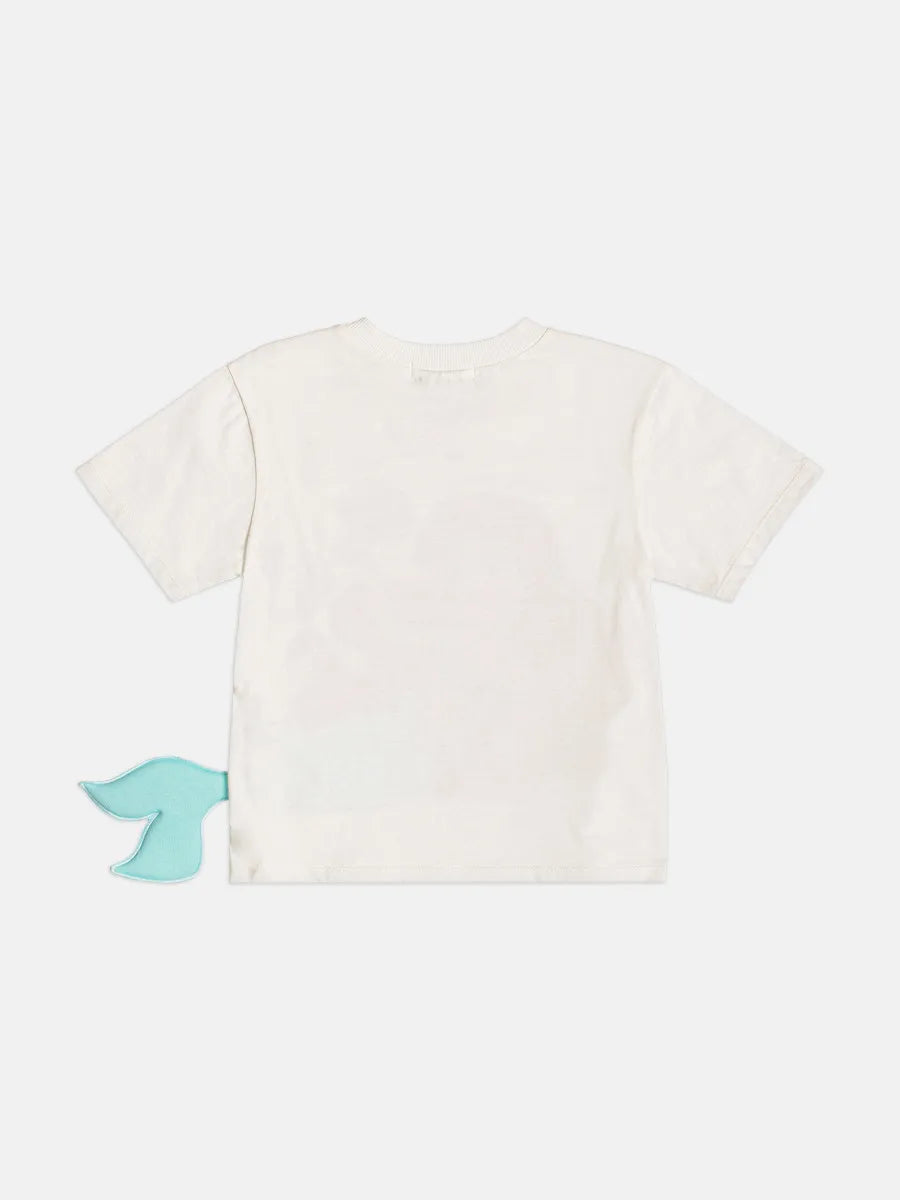 Blusa Infantil Menina Bimbi Branca Ariel Disney