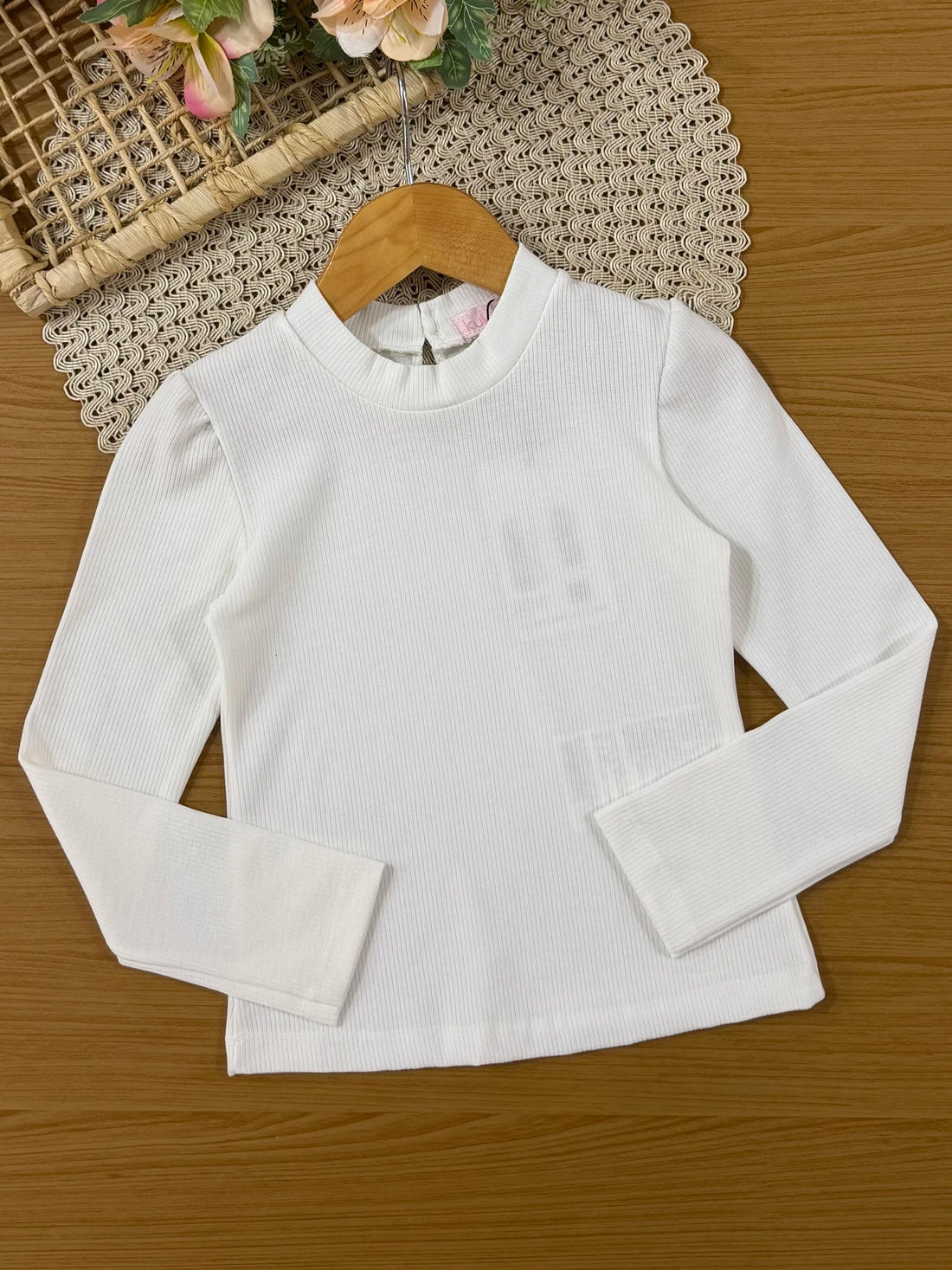 Vestido Infantil Kukiê Inverno Rosa com Blusa Manga Longa