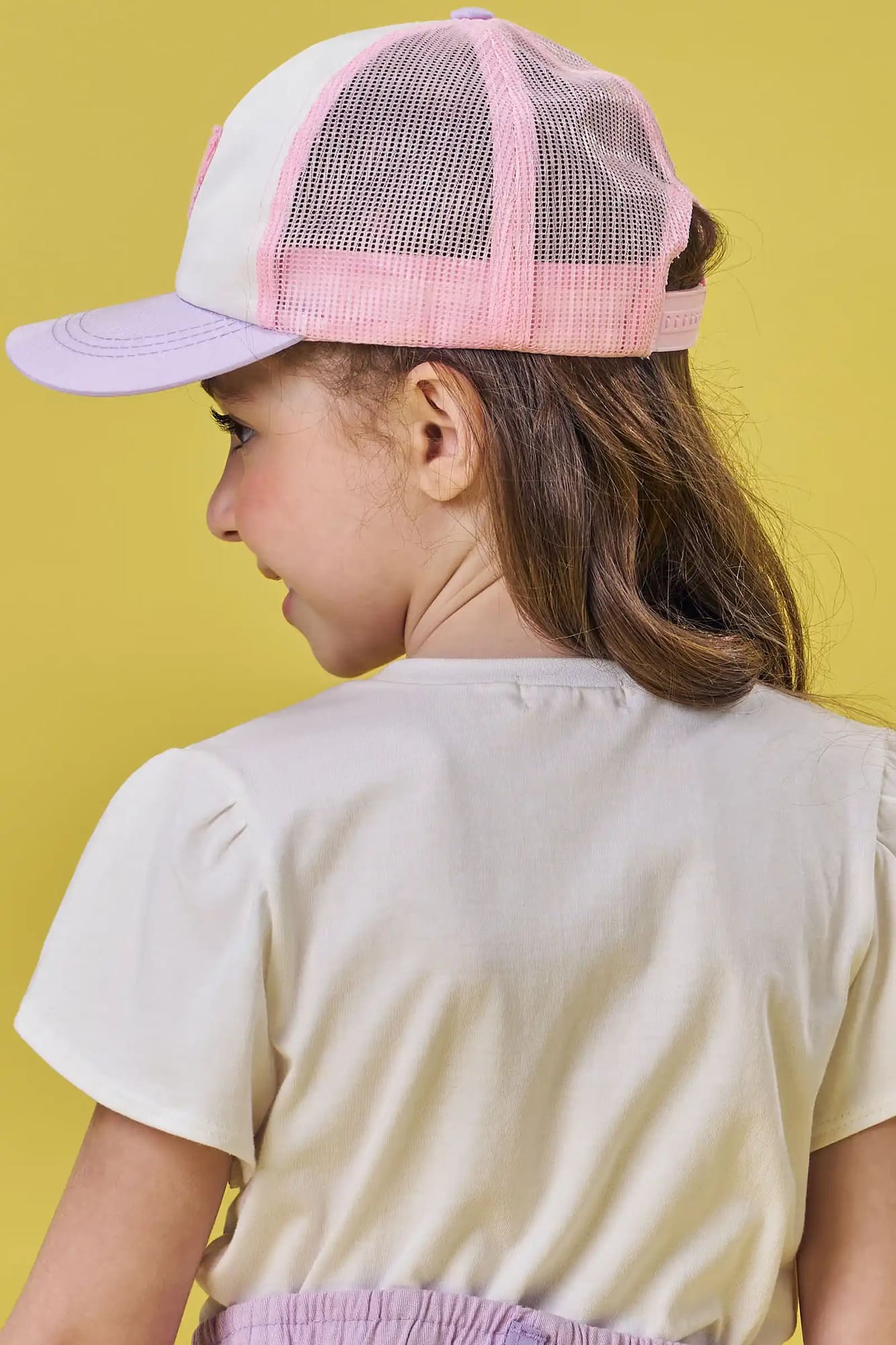 Boné Infantil Kukie Verão Bege Coração