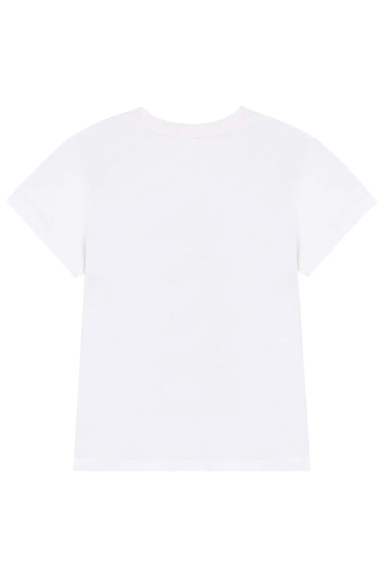 Blusa Infantil Kukiê Verão Off White Gatinha Sorvete