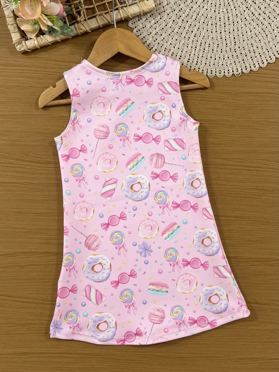 Vestido Infantil Kukiê Verão Rosa Menina Doceira
