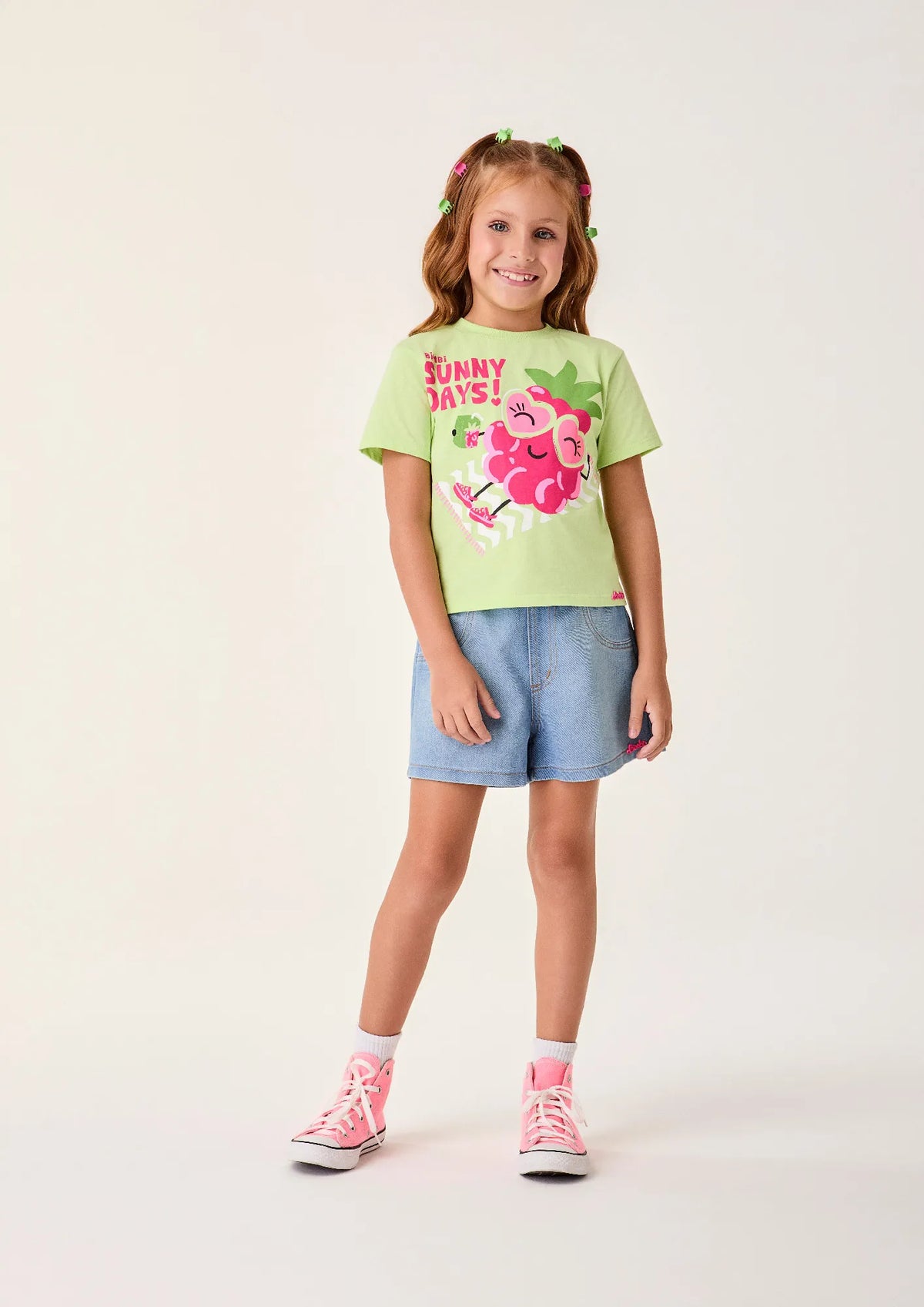 Blusa Infantil Menina Bimbi Verde Sunny Days