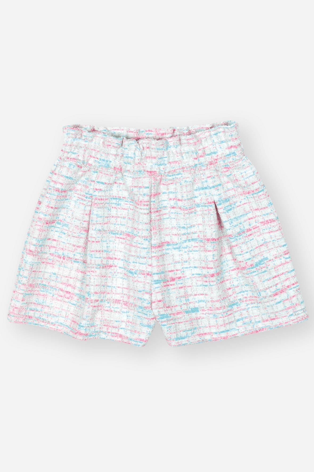 Conjunto Infantil Cinti Inverno Shorts Tweed E Blusa Unicórnio Rosa
