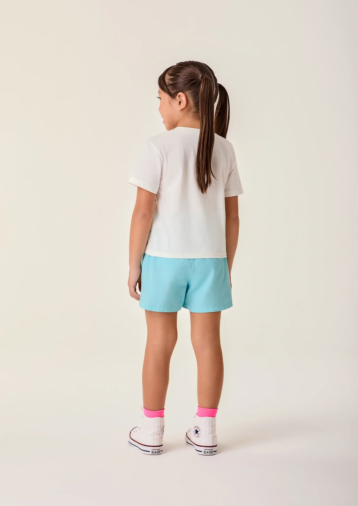 Conjunto Infantil Menina Bimbi Shorts Azul e Blusa Fadinha