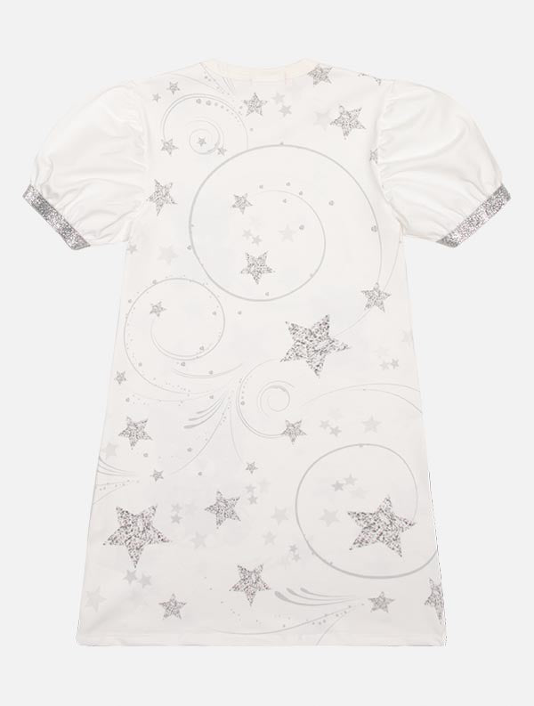 Vestido Infantil Cinti Verão Branco Ano Novo