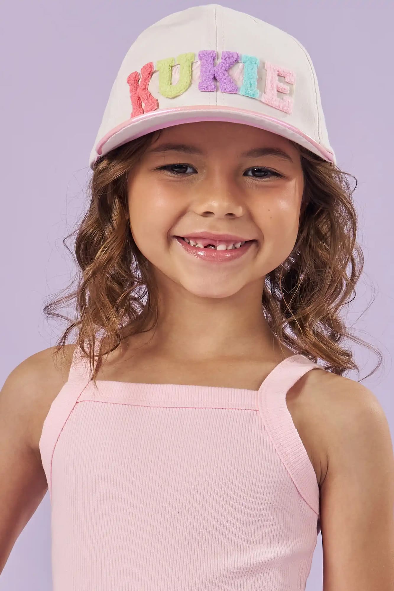 Boné Infantil Kukie Verão Bege Fashion