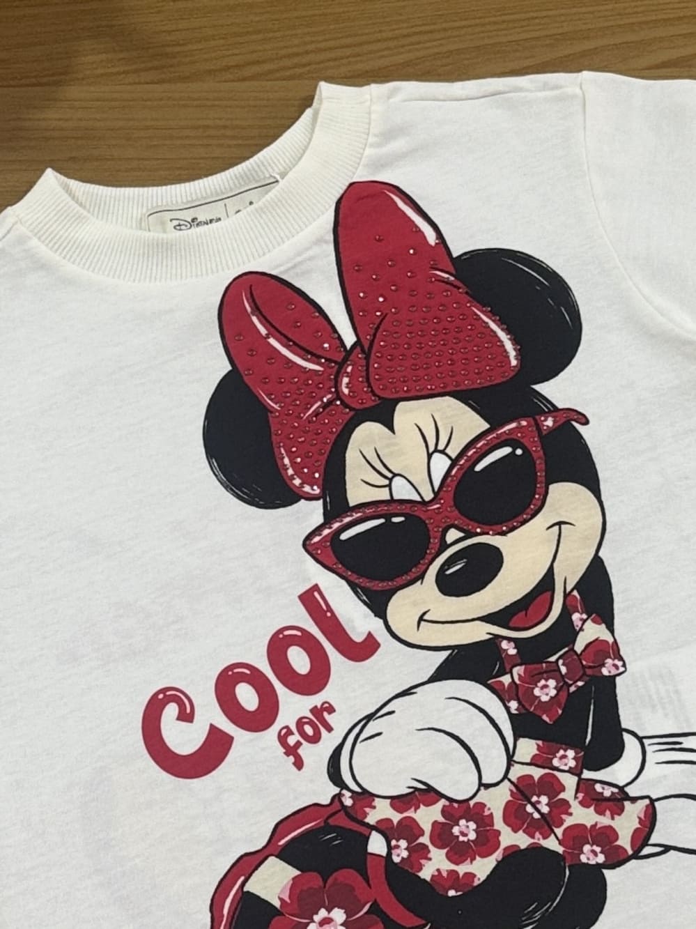 Blusa Infantil Animê Verão Minnie Vermelha Disney