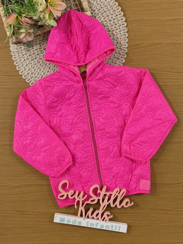 Jaqueta Infantil Cinti Inverno Rosa Neon