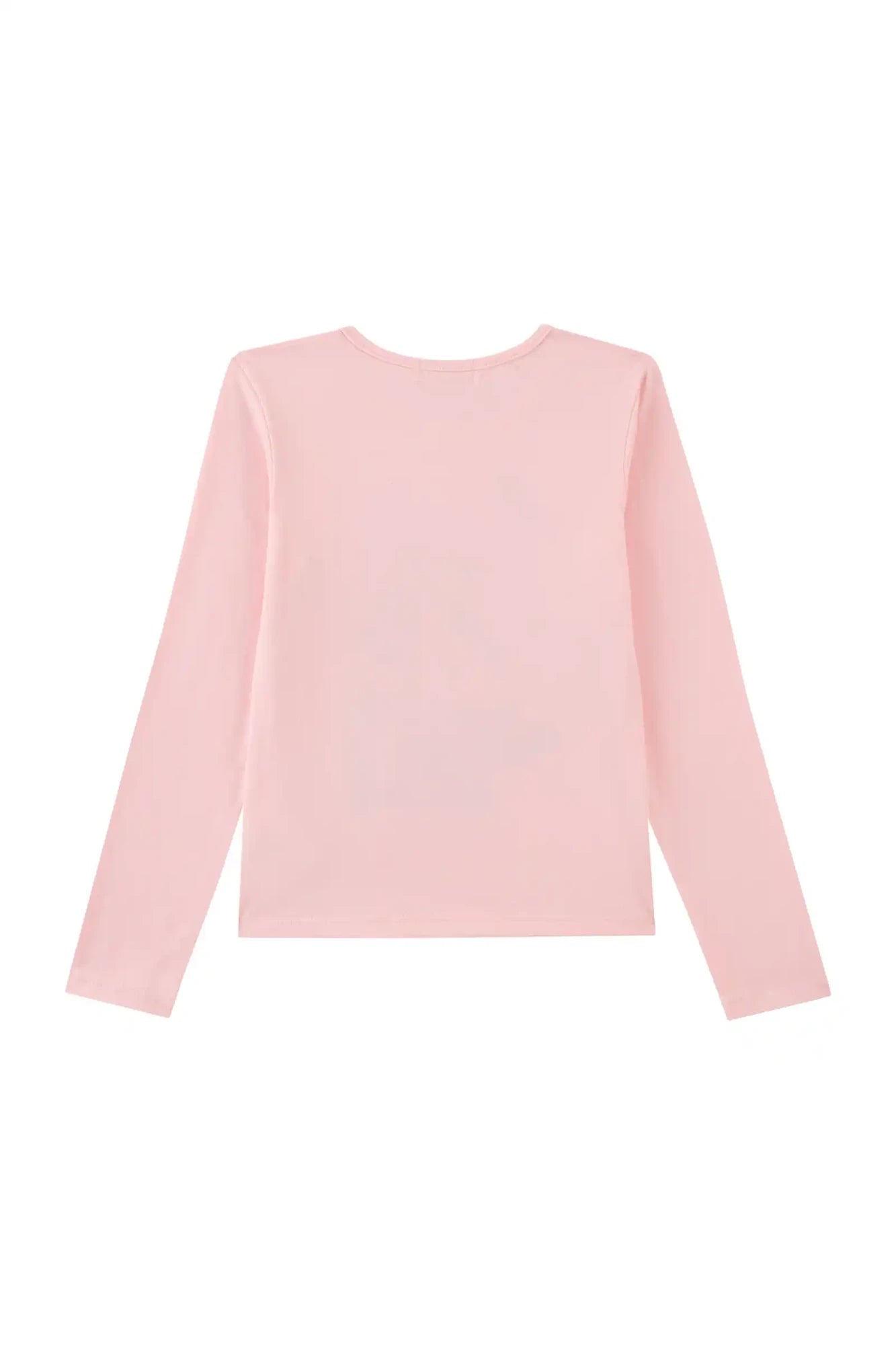 Blusa Infantil Kukiê Inverno Manga Longa Rosa Ursinha Roqueira