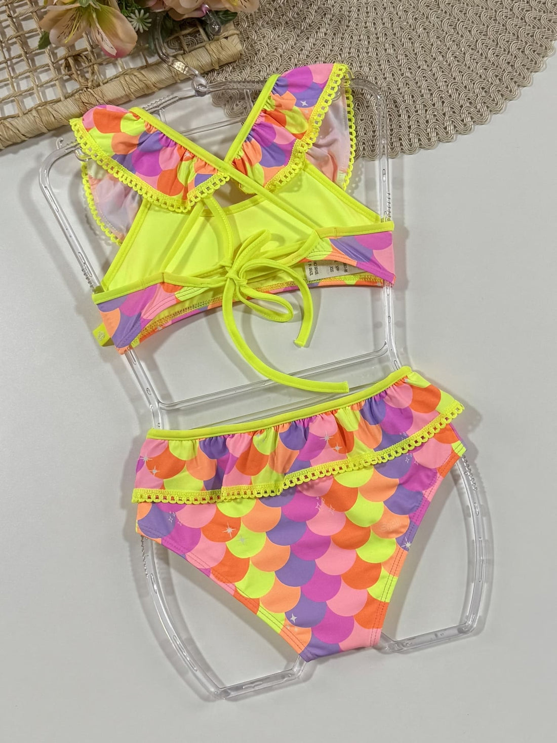 Biquíni Infantil Siri Kids Ariel Sereia Candy 40001