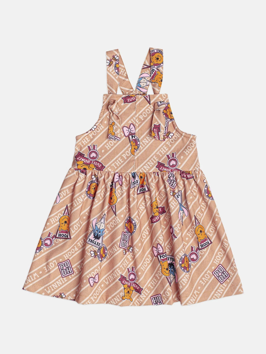 Salopete Infantil Momi Inverno Bege Ursinho Pooh