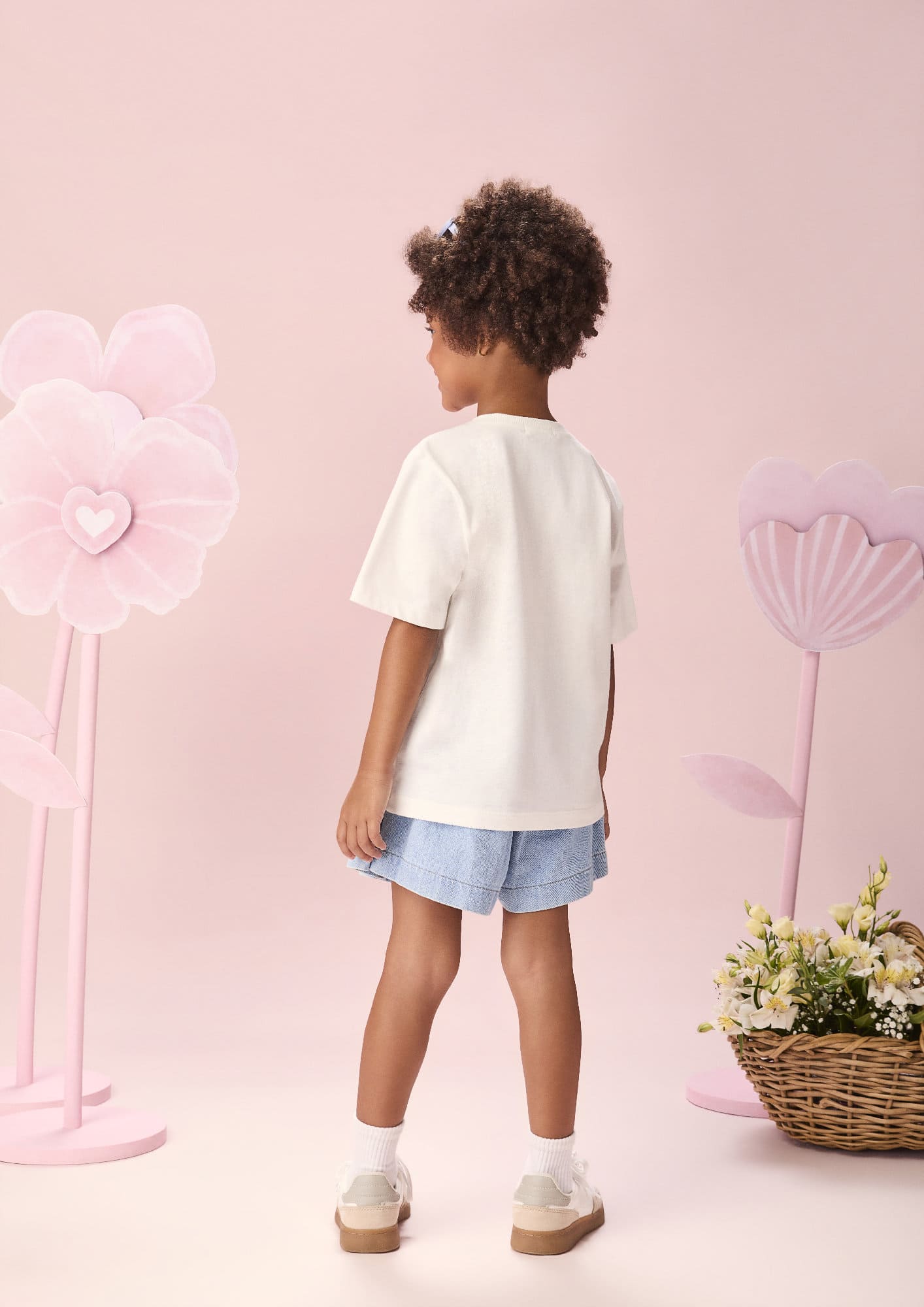 Blusa Infantil Menina Momi Branca Limão Strass