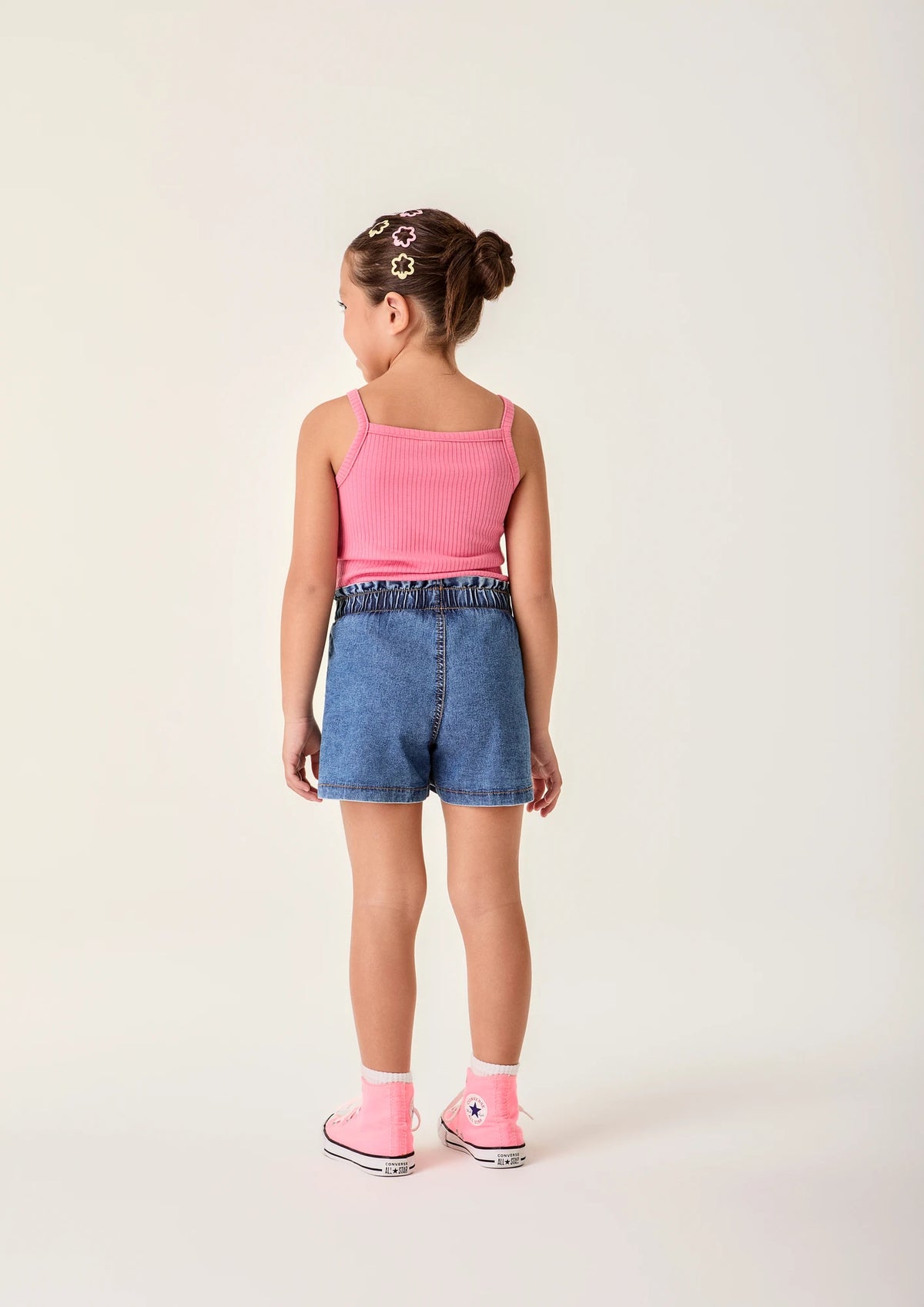 Shorts Jeans Infantil Menina Bimbi