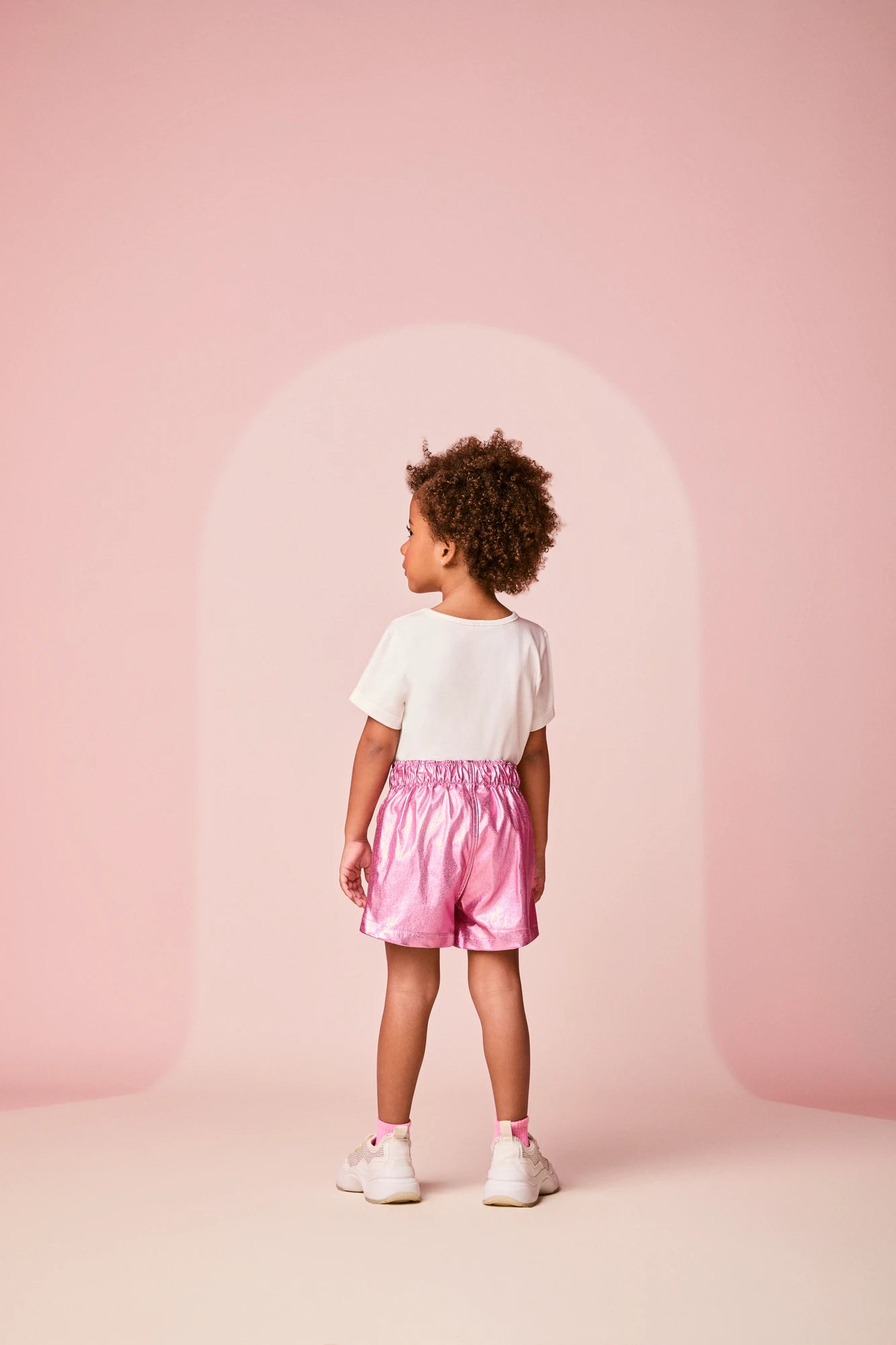 Conjunto Infantil Momi Inverno com Shorts Rosa e Blusa Manga Curta Hello Kitty Docinhos