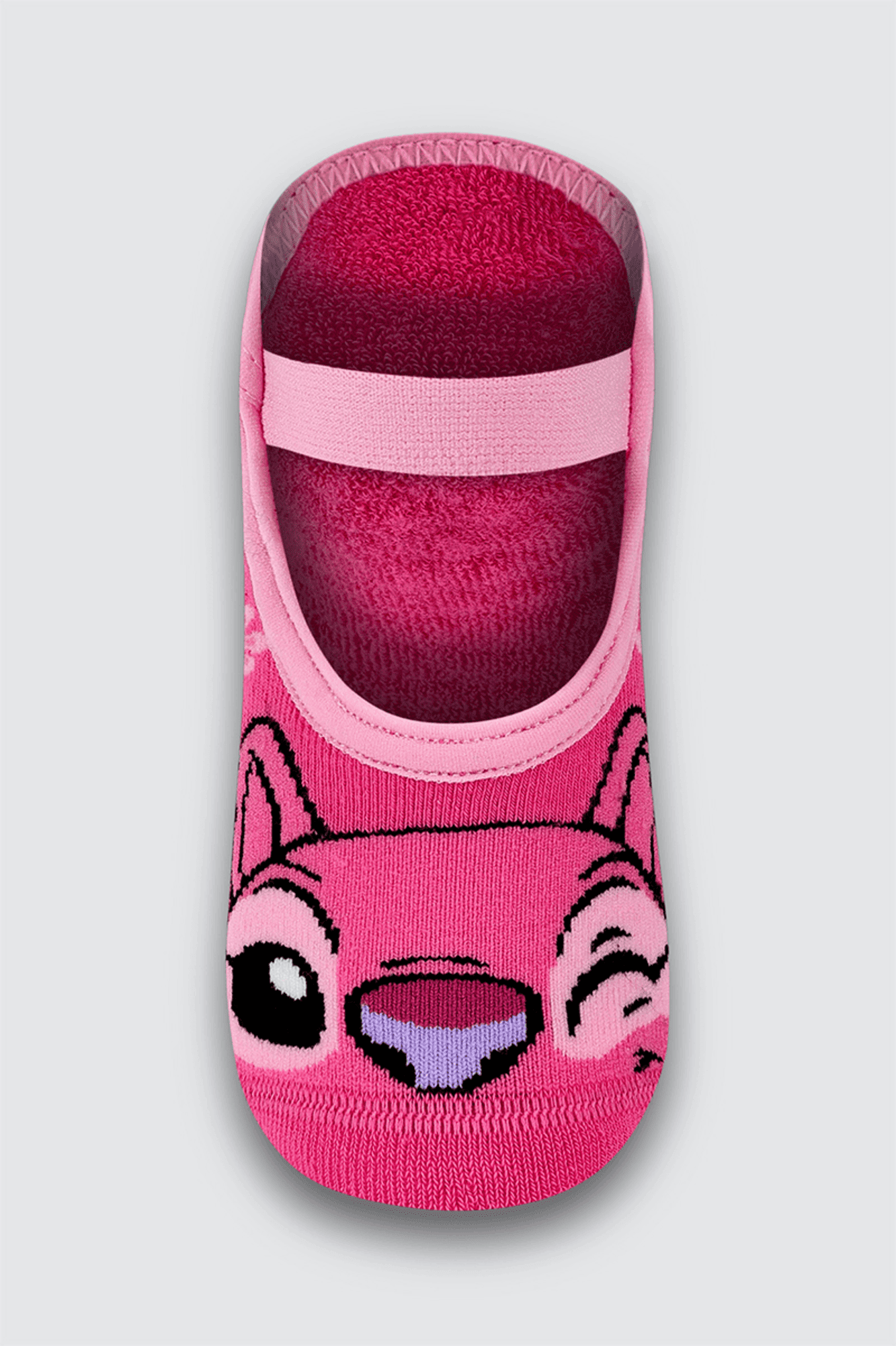 Meia Infantil Lupo Sapatilha Antiderrapante Stitch Disney