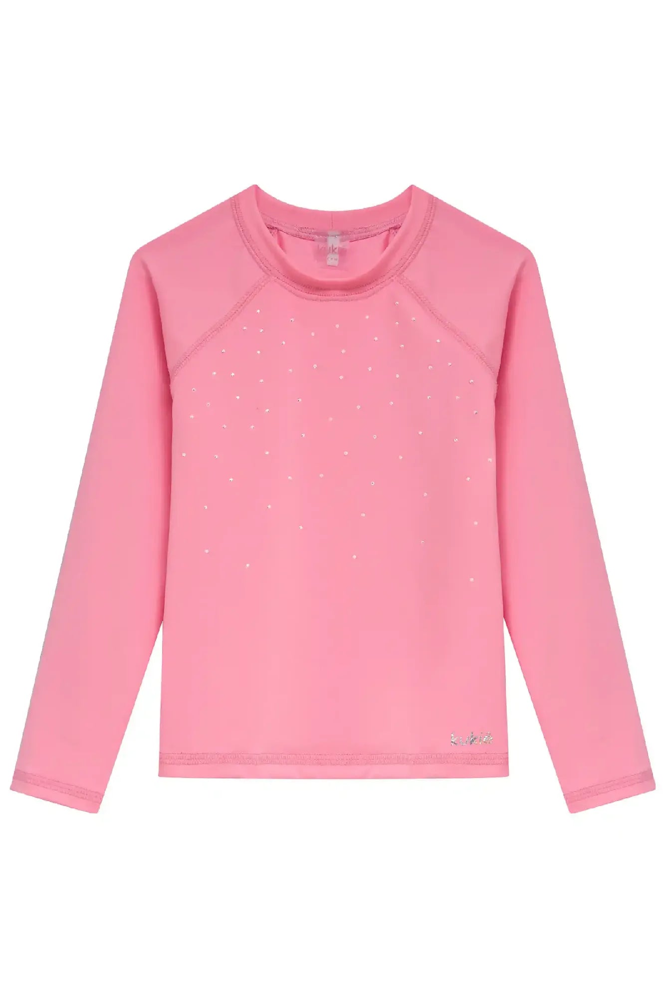 Blusa Infantil Menina Kukiê com Proteção UV Rosa Strass