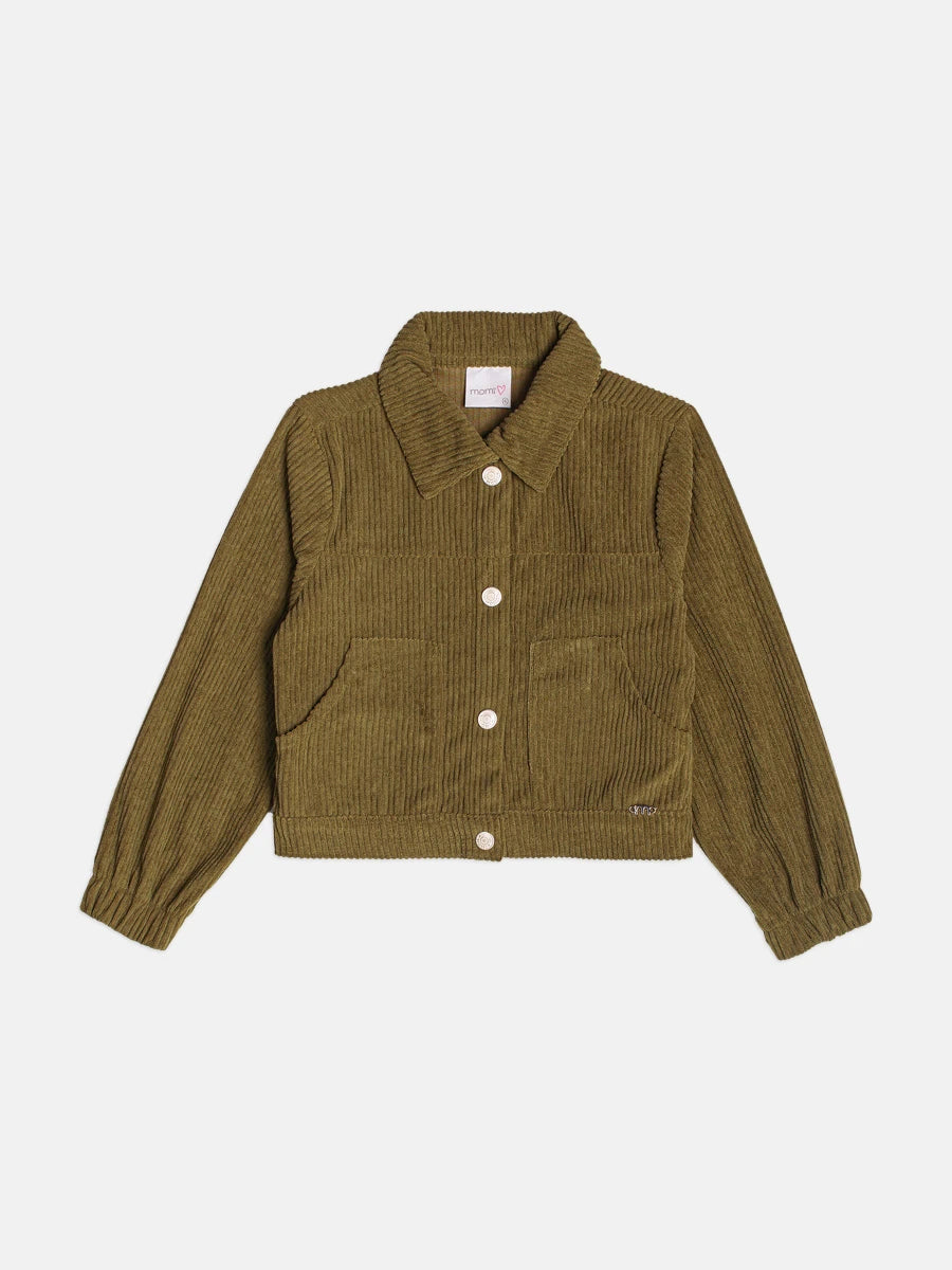 Jaqueta Infantil Momi Inverno Verde Veludo