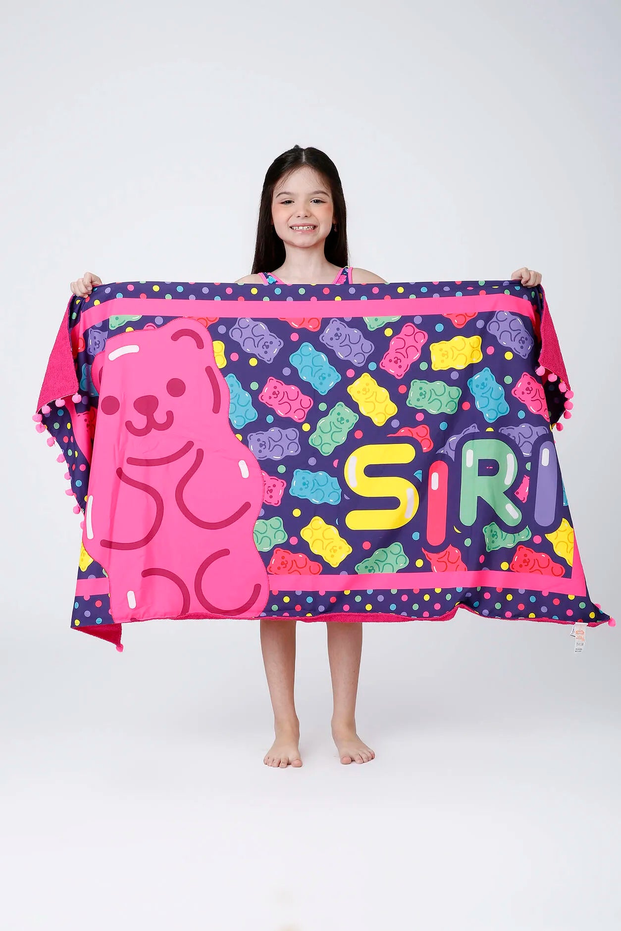 Toalha Infantil Siri Kids Azul Marinho Gummy 43701