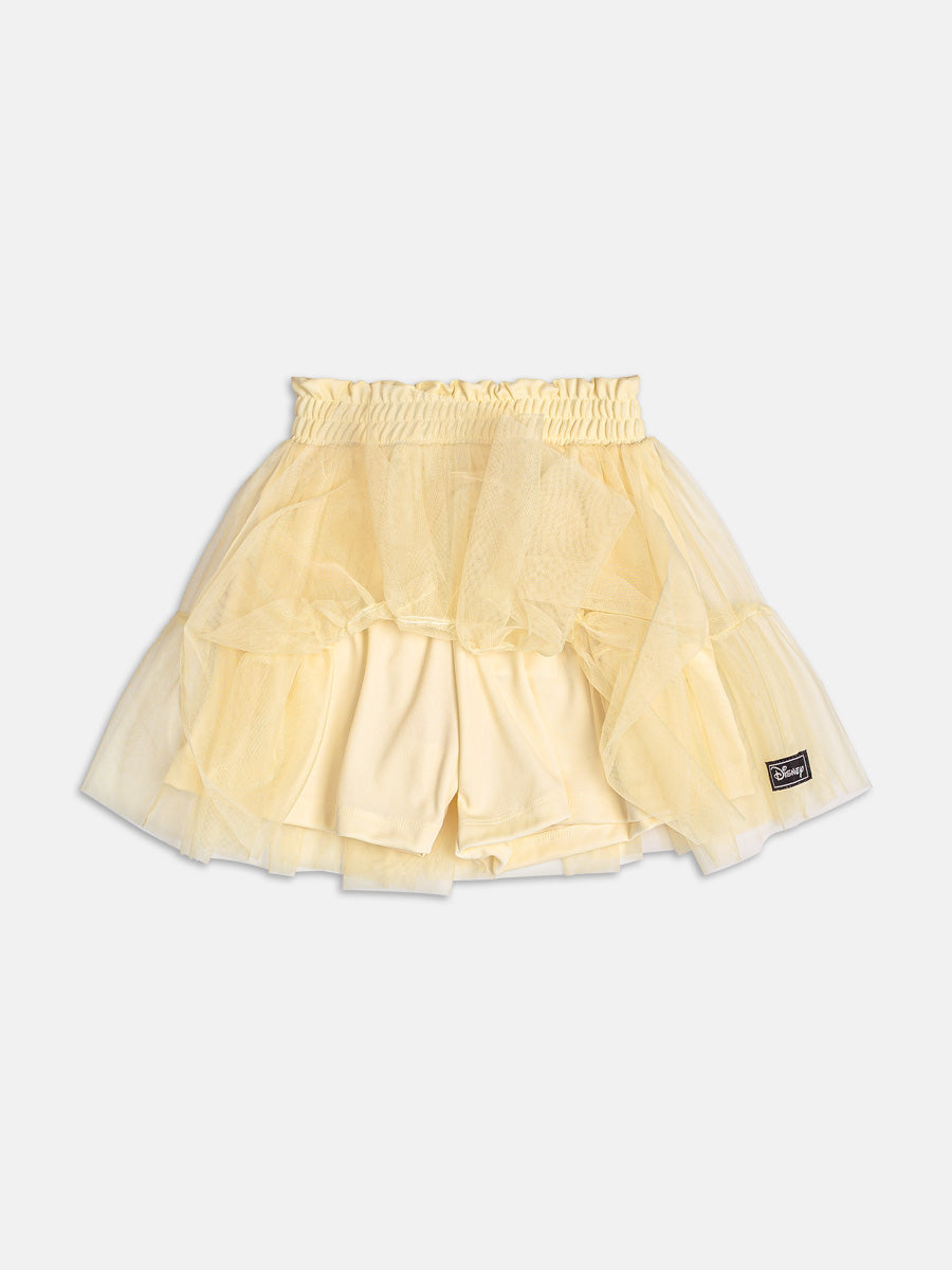 Conjunto Infantil Momi Verão com Saia e Blusa Amarela Bela